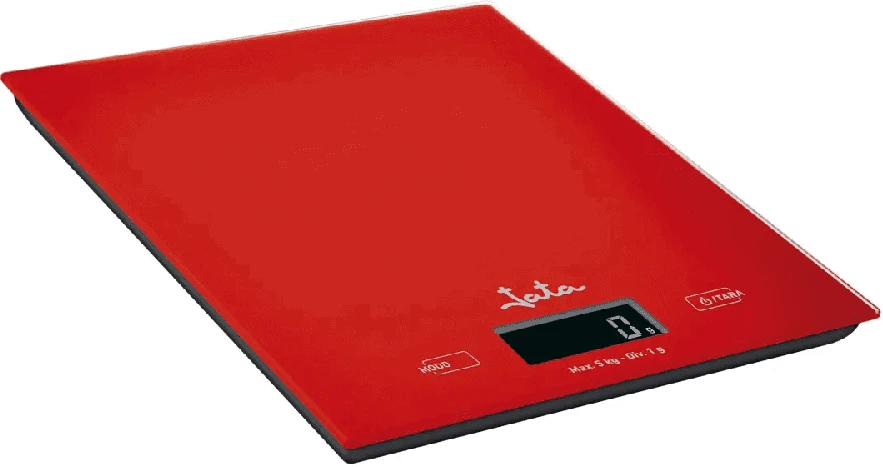 Elektroninės virtuvinės svarstyklės Jata 729/R, 5kg, raudonos