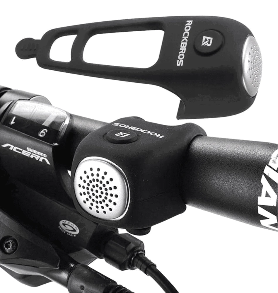 Rockbros CB1709BK elektroninis dviračio skambutis – juodos spalvos