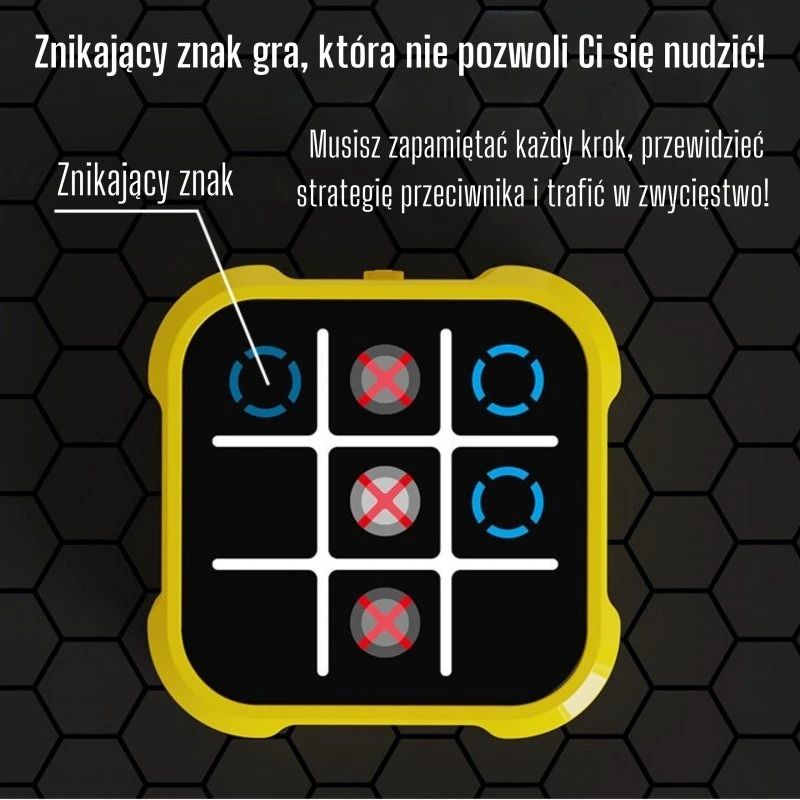 Vaikiškas elektroninis loginis žaidimas WOOPIE Kryžiukai ir Nuliukai