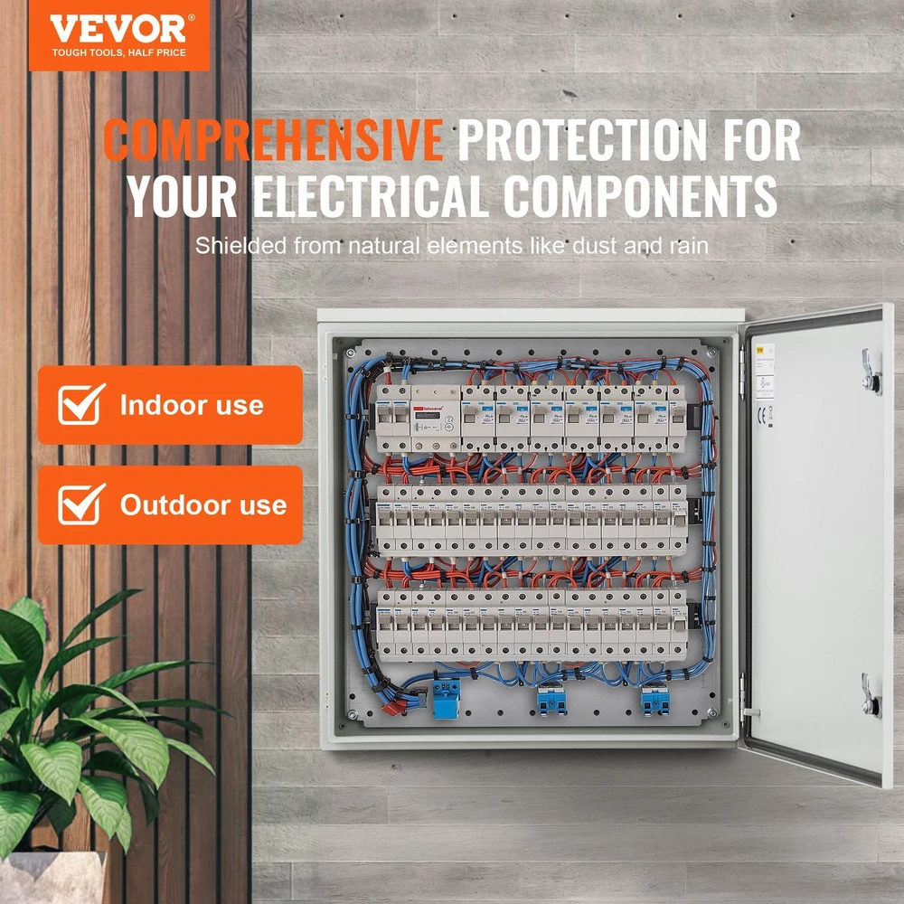 VEVOR Elektrinė plieninė dėžė NEMA 4 išorei