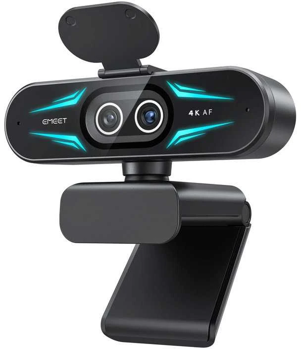 Kameros - EMEET SmartCam C60E 4K dviguba (USB-C, 30 kadrų per sekundę, triukšmą slopinantys mikrofonai)