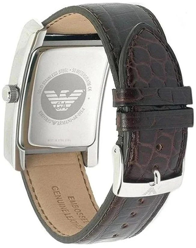„Emporio Armani AR0155“ klasikinis moteriškas odinis laikrodis
