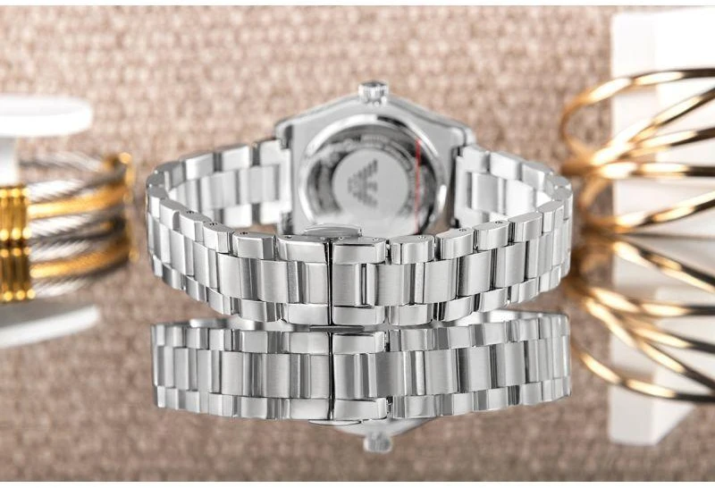 EMPORIO ARMANI AR11723 moteriškas trijų rodyklių laikrodis + DĖŽUTĖ