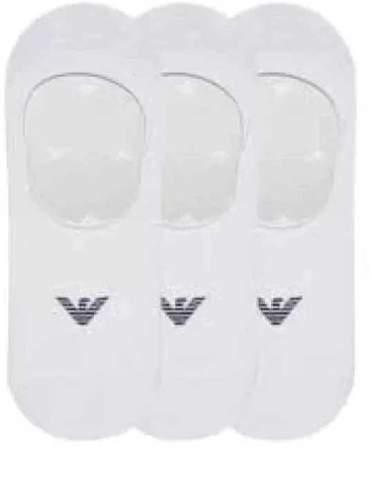 Emporio Armani Calza mikro kojinės medvilninės baltos 3-pakas