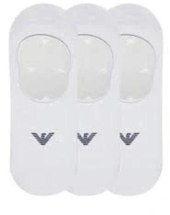 Emporio Armani Calza mikro kojinės medvilninės baltos 3-pakas