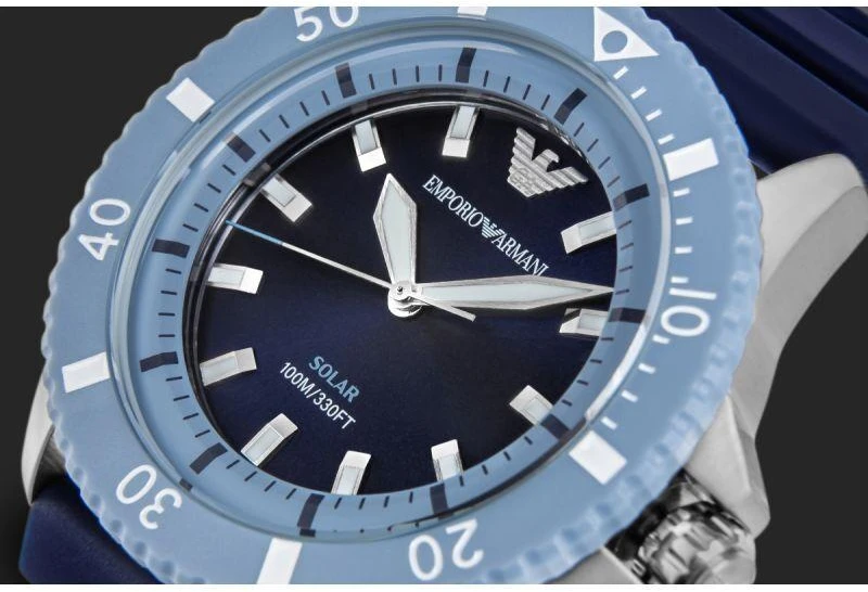 EMPORIO ARMANI World Explorer Solar AR11785 vyriškas laikrodis + DĖŽUTĖ