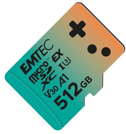 Emtec Micro SDXC Express Gaming 512 GB atminties kortelė