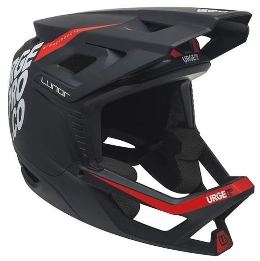 Enduro dviračio šalmas Urge Lunar, juodas, L/XL