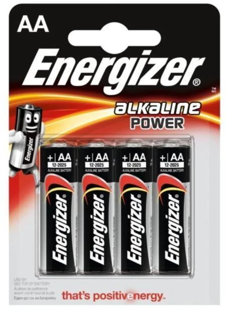ENERGIZER LR06 AA baterijos, 4 vnt. lizdinėje pakuotėje