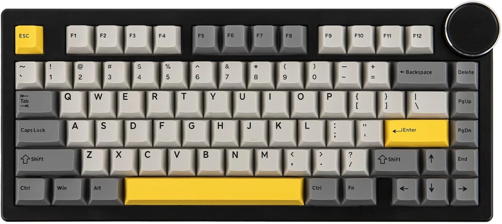 Epomaker AK820 V2 belaidė mechaninė klaviatūra 75% su RGB, 2.4 GHz, Bluetooth, Hot-Swap