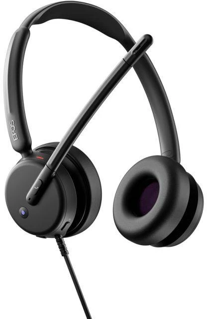 Epos Impact 460T laidinės ant ausų dedamos ausinės su USB-C jungtimi + USB-A adapteris