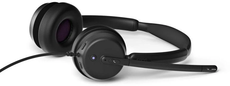 Epos Impact 460T laidinės ant ausų dedamos ausinės su USB-C jungtimi + USB-A adapteris