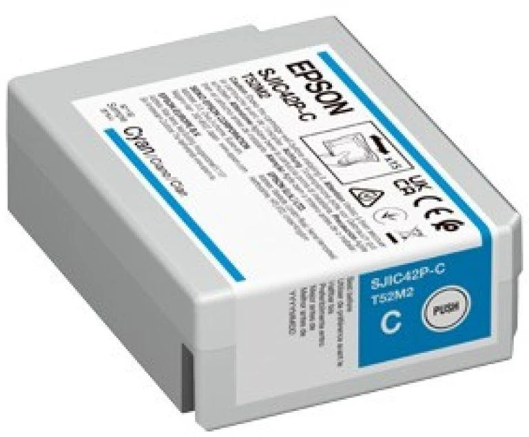 Epson SJIC42P-C (C13T52M240) Rašalinė kasetė, Žydra