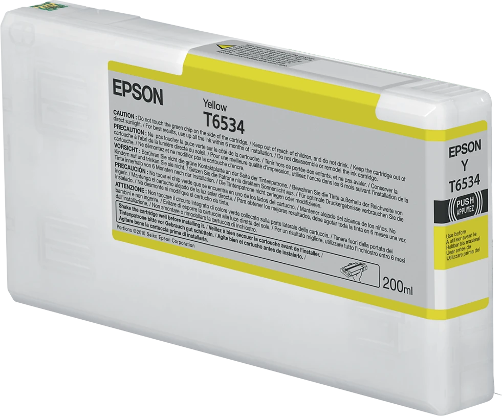 Epson T6534 Geltona rašalo kasetė (200 ml)
