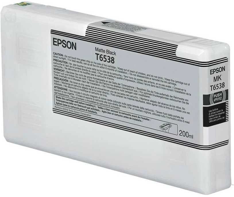 EPSON T65380N matinio juodo rašalo kasetė (200 ml) | Epson C13T65380N | Epson UltraChrome didelio dinaminio diapazono | Matinis juodas