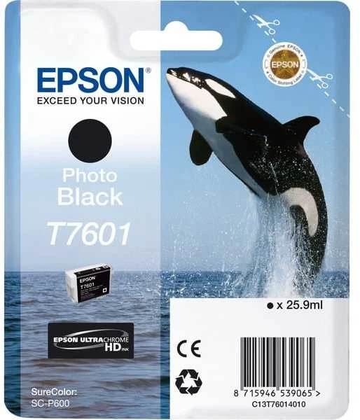 Epson T7601 | Ink Cartridge | Juodas