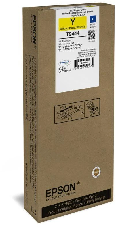 „Epson“ WF-C5xxx serijos rašalo kasetė, L, geltona