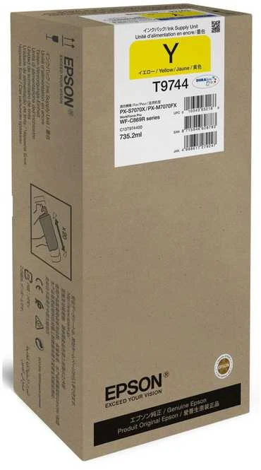 Epson XXL rašalo tiekimo blokas | WorkForce Pro WF-C869R | XXL rašalo tiekimo blokas | Geltona