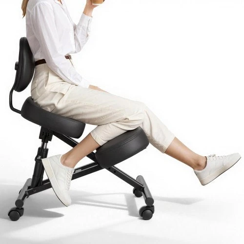 VEVOR Ergonominė kėdė su atlošu ir ratukais