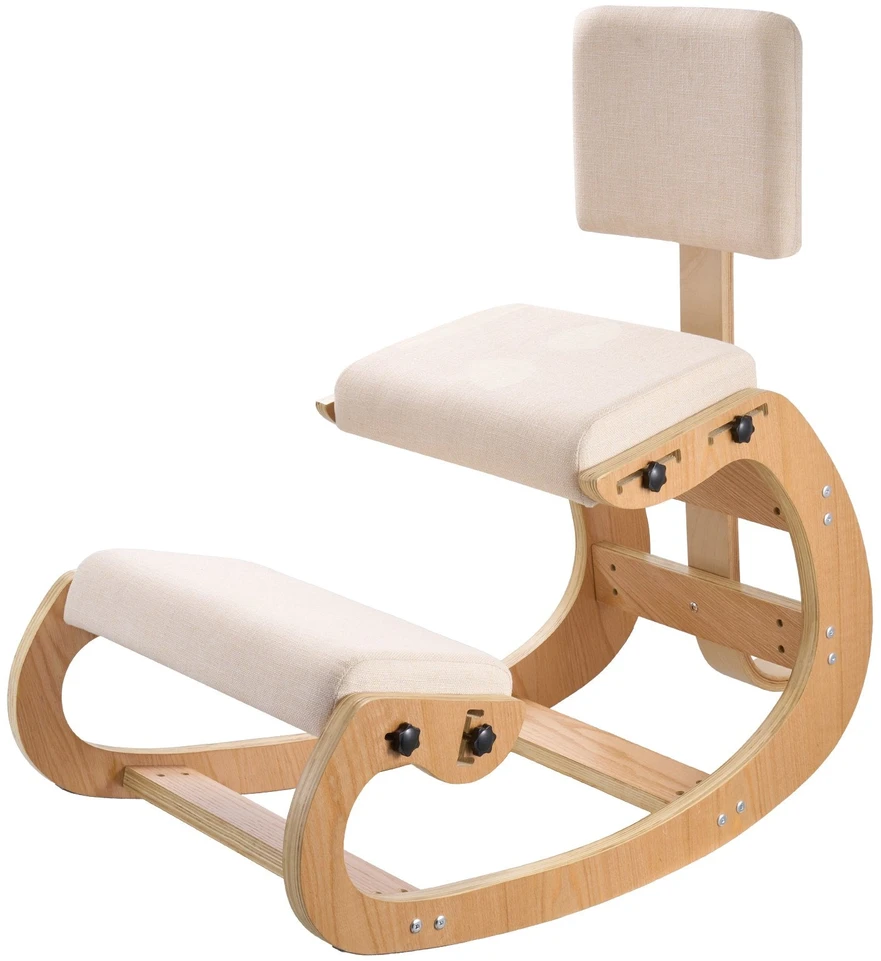 VEVOR Ergonomiška kėdė, medinė nuleidžiama kėdė
