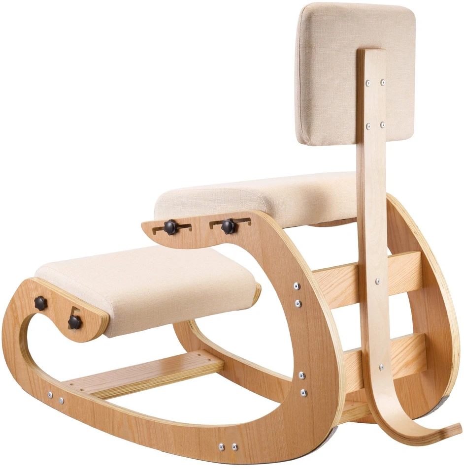 VEVOR Ergonomiška kėdė, medinė nuleidžiama kėdė