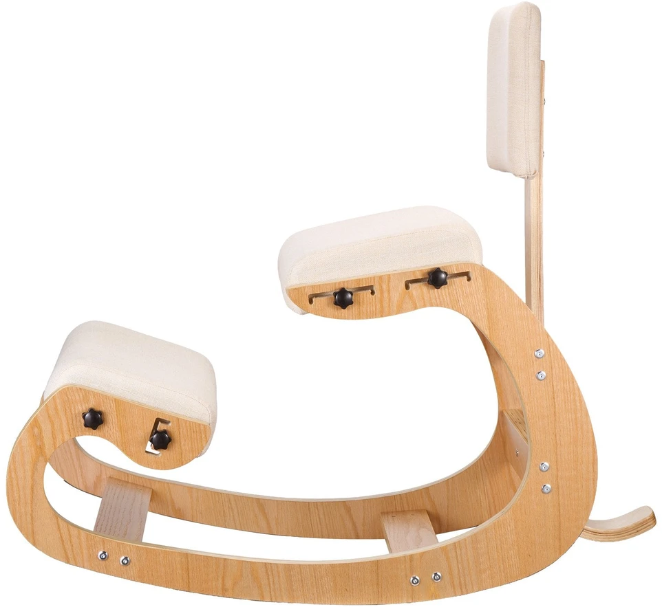 VEVOR Ergonomiška kėdė, medinė nuleidžiama kėdė
