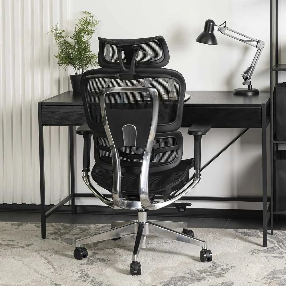 Ergonominė sukamoji biuro kėdė NINO, juoda