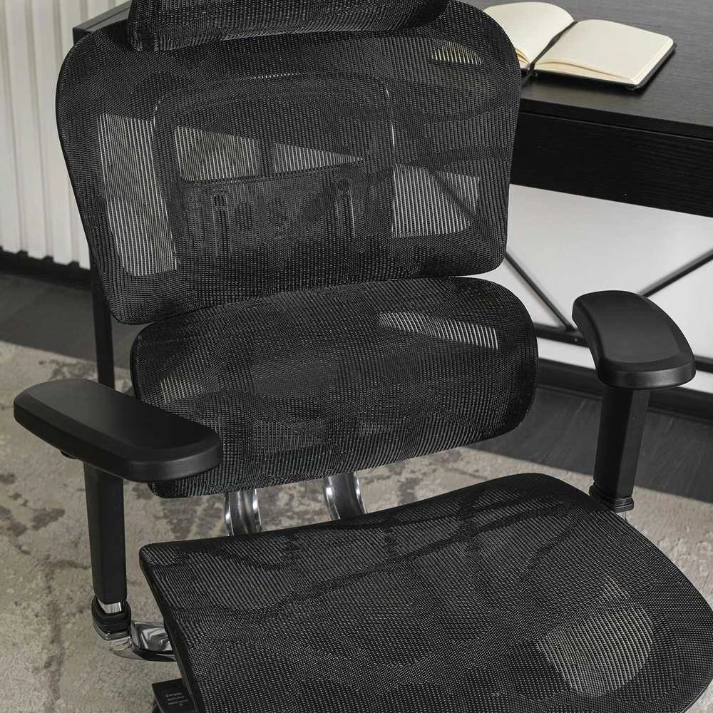 Ergonominė sukamoji biuro kėdė NINO, juoda