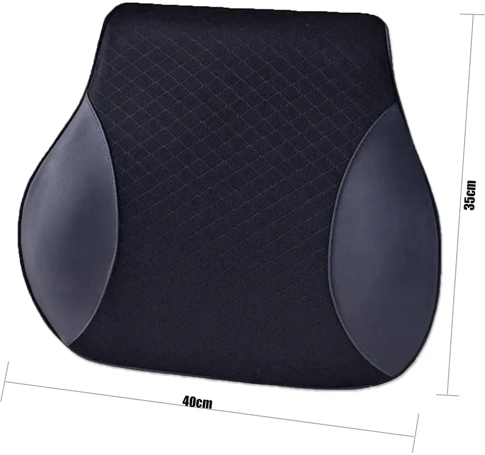 Ergonominių pagalvių rinkinys automobiliui JUODA