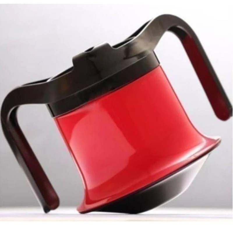 Sundo Puodelis - Ergonominis 250ml su Dangteliu ir Dviem Rankenomis