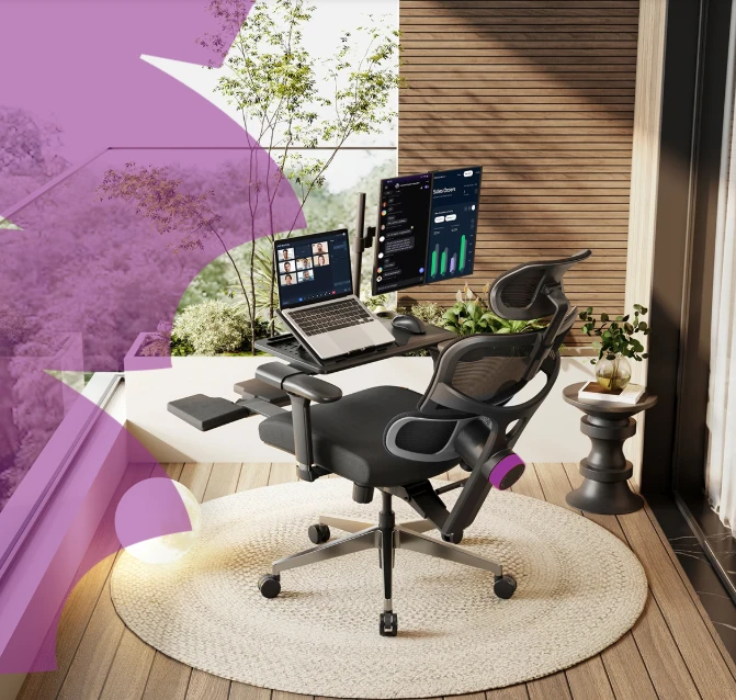 Ergonomiškas „Spacetronik LUMBO 44“ pilkas fotelis