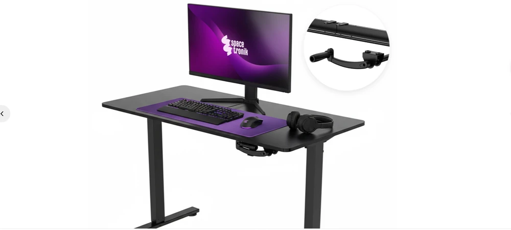 Ergonomiškas „Spacetronik LUMBO 44“ pilkas fotelis