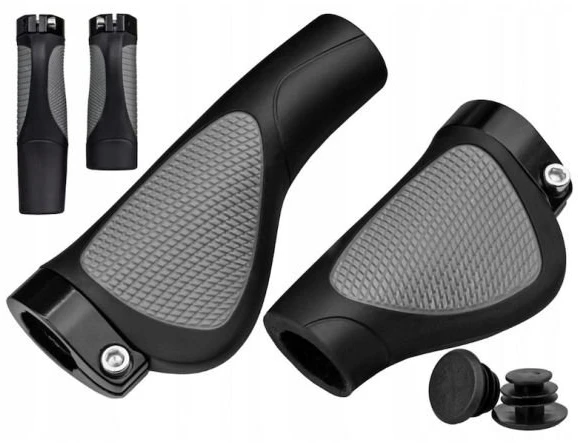 Ergonomiškos dviračio rankenėlės HL-G311-2, 130/92 mm