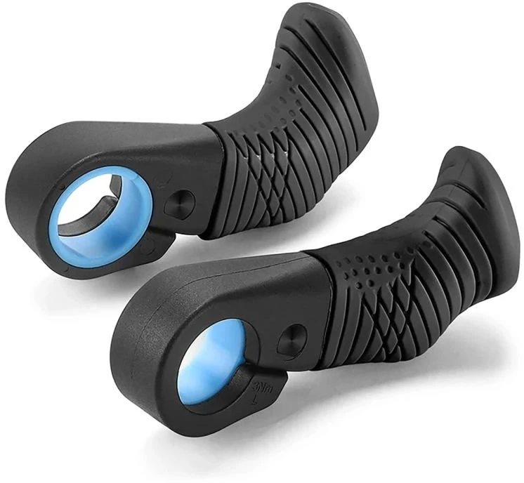 Ergonomiškos MTB dviračio rankenos Wozinsky WGR-M22, juodos