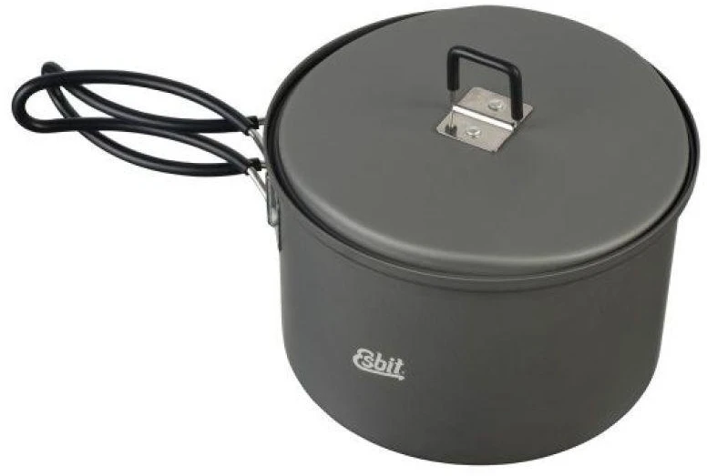 ESBIT Cookset with alcohol burner Stiklinis indelis 1,5 L Aliuminis, Juoda