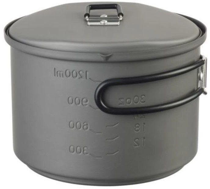 ESBIT Cookset with alcohol burner Stiklinis indelis 1,5 L Aliuminis, Juoda