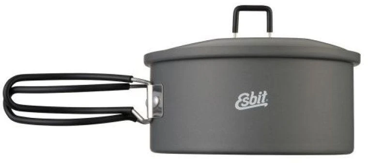 ESBIT PT1100HA turistinis maisto gaminimo indas Stiklinis indelis 1,1 L Aliuminis, Juoda