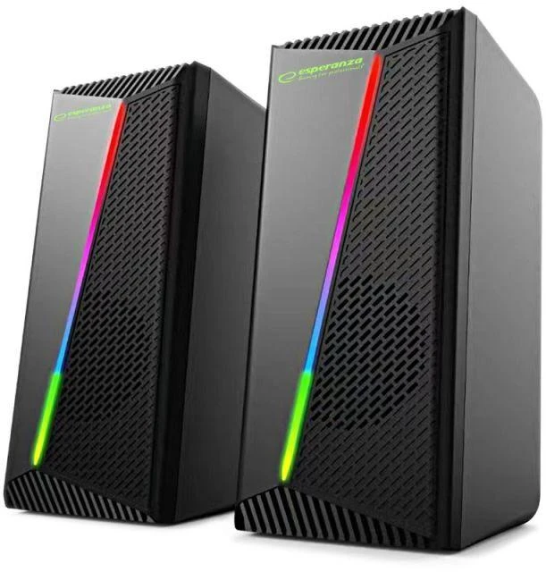 ESPERANZA 2.0 USB LED Vaivorykštiniai Garsiakalbiai NORTEC EGS106
