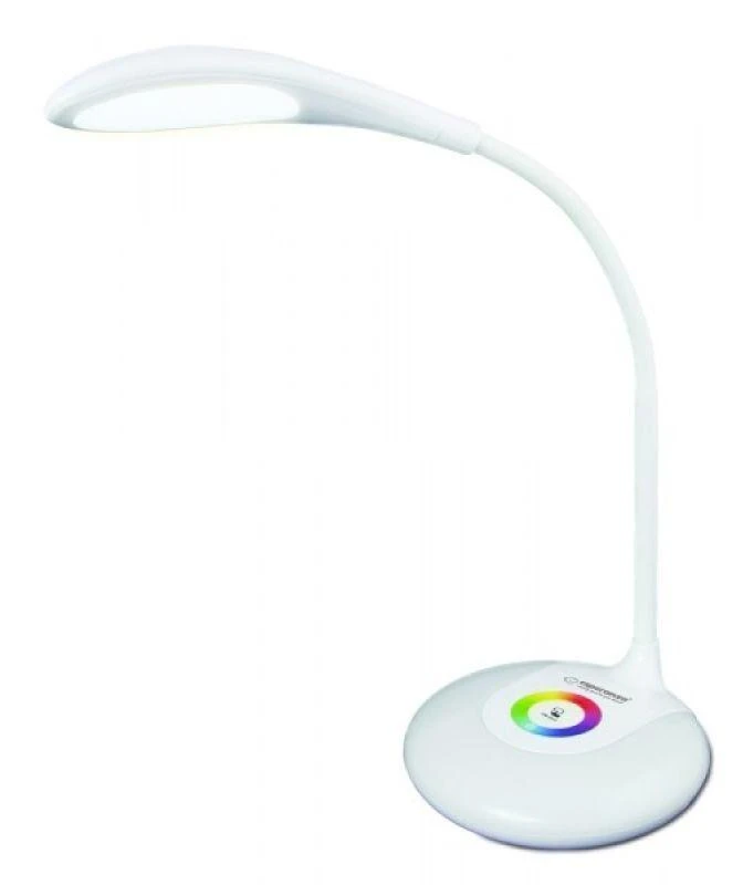 Stalo Lempa - Esperanza ELD102 3W LED Jutiklinis Valdymas Lankstus Rankos Baltas