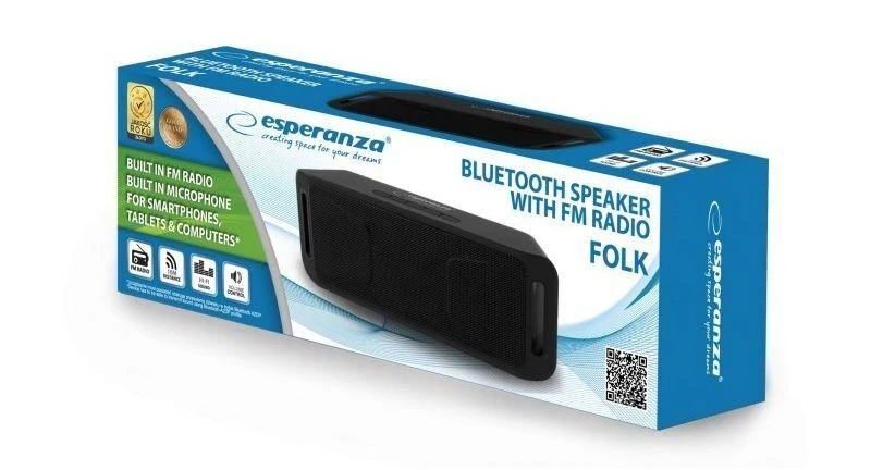 Esperanza FOLK EP126KK Bluetooth garsiakalbiai (Juodi)