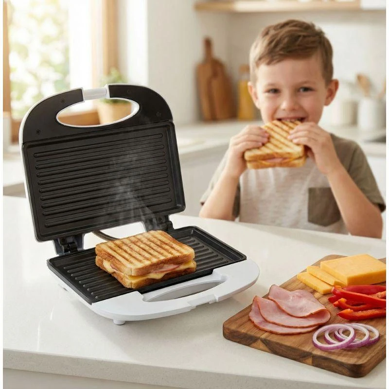 Sumuštinių keptuvas Titanum Toaster for sandwiches Esperanza Panini TKT004W (700W, baltos spalvos)