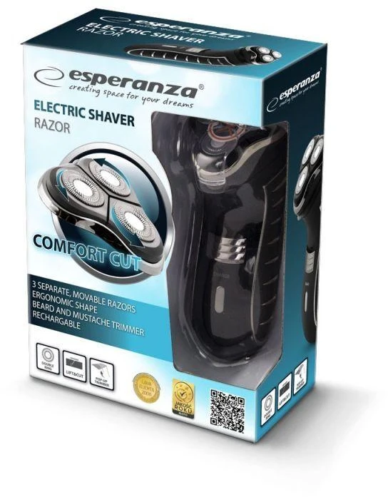Shaver Esperanza Razor EBG002K (juodos spalvos)