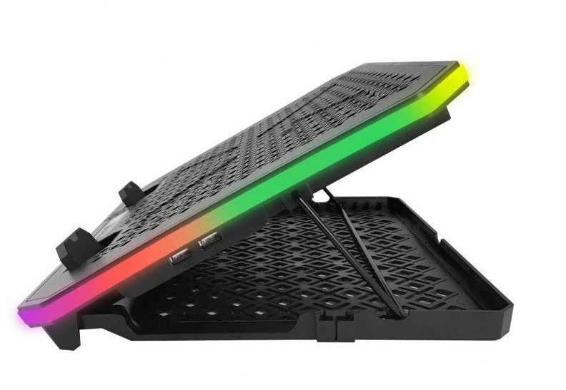 Ausinės ESPERANZA žaidimų aušinimo stovas su RGB telefonų laikikliu GALERNE EGC109