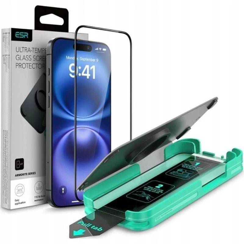Apsauginis stiklas ESR ARMORITE IPHONE 16 PRO Juodas