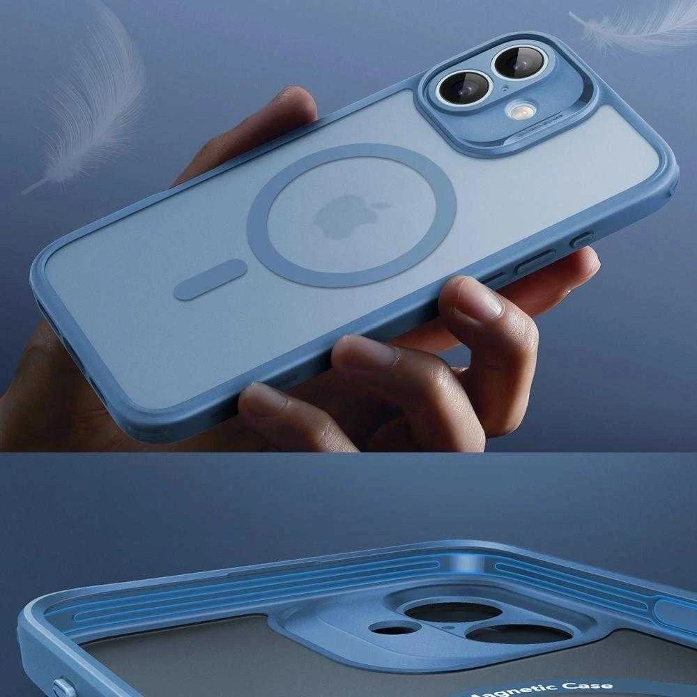 ESR Classic Pro Set Halolock MagSafe dėklas iPhone 16 - mėlynas