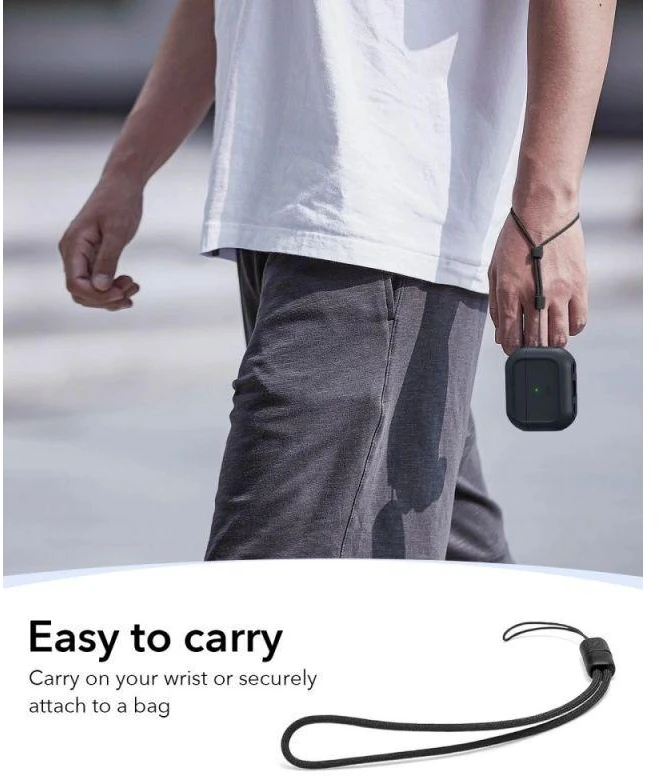 ESR Orbit HaloLock MagSafe dėklas AirPods Pro 3 - juodas