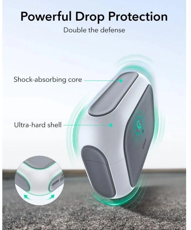 ESR Orbit HaloLock MagSafe dėklas AirPods Pro 3 - baltas