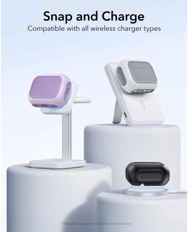 ESR Orbit Halolock MagSafe dėklas AirPods Pro - violetinis