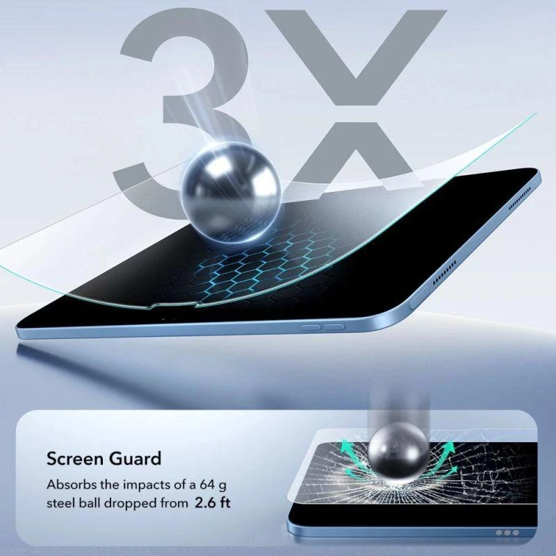 Apsauginis stiklas ESR Paper Feel 2-pack iPad 10.9” 10 / 2022 / 11” 11 2025 skaidrus