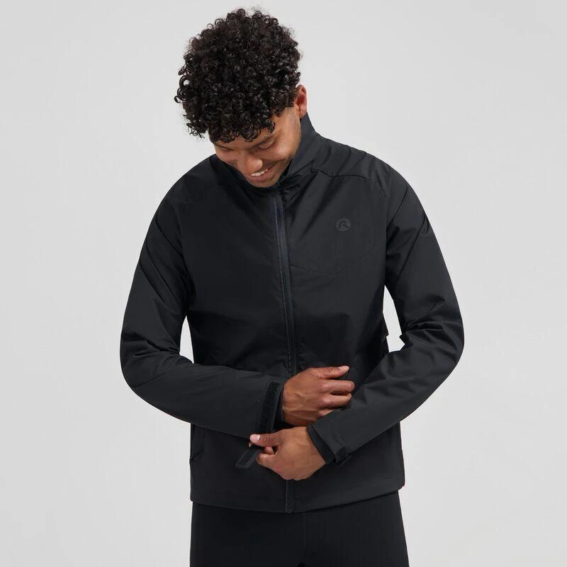 ESSENTIAL juoda 2XL bėgimo striukė Rogelli